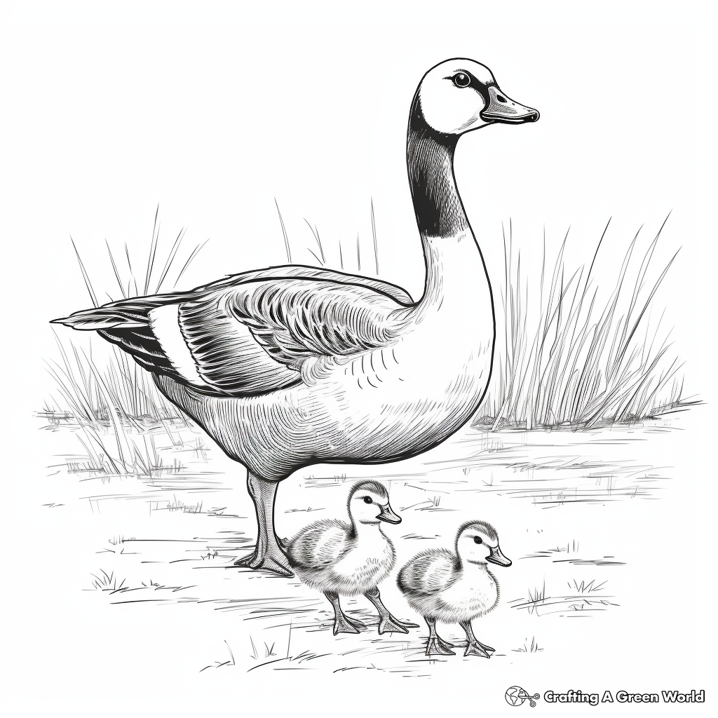 Canada goose coloring pages