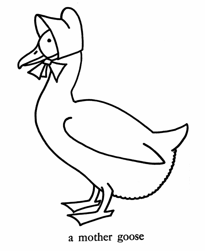 Goose coloring page