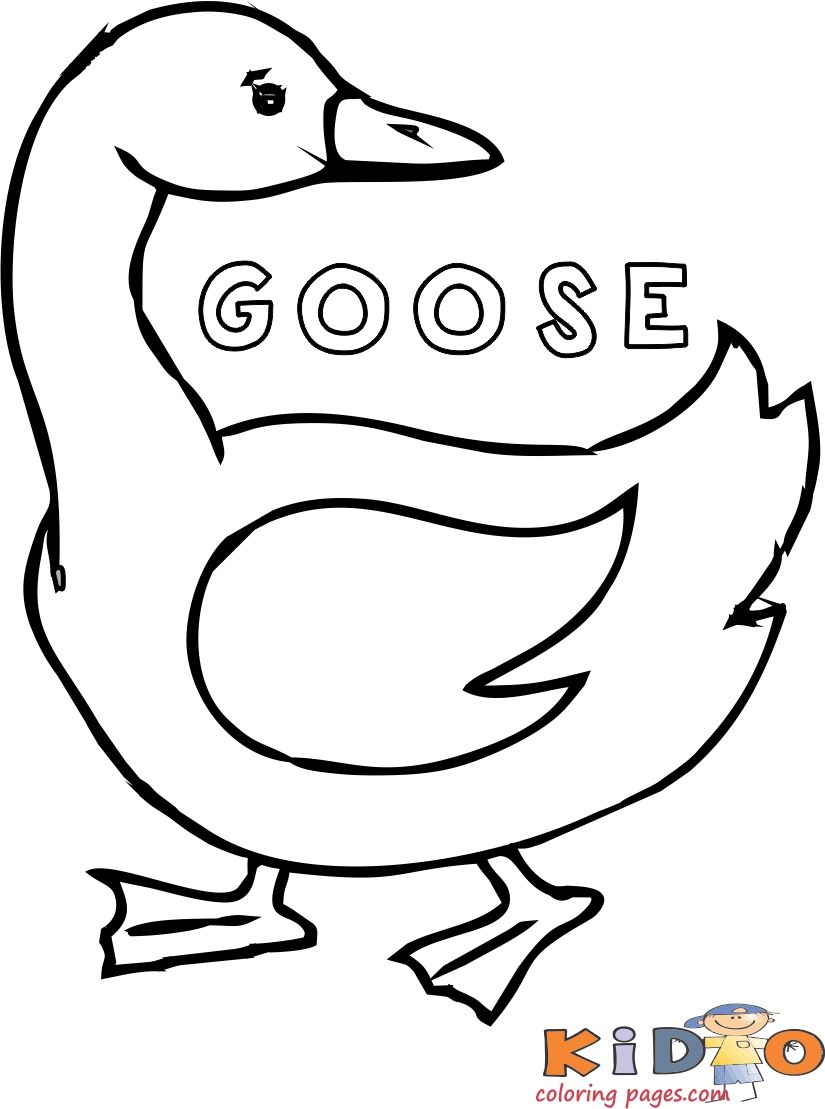 Goose coloring book pages printable kids printable coloring pages coloring pages coloring books