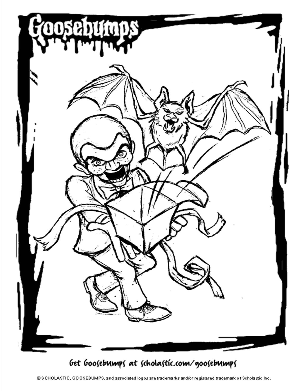 Scholastic books goosebumps coloring page monster coloring pages coloring pages printable coloring pages