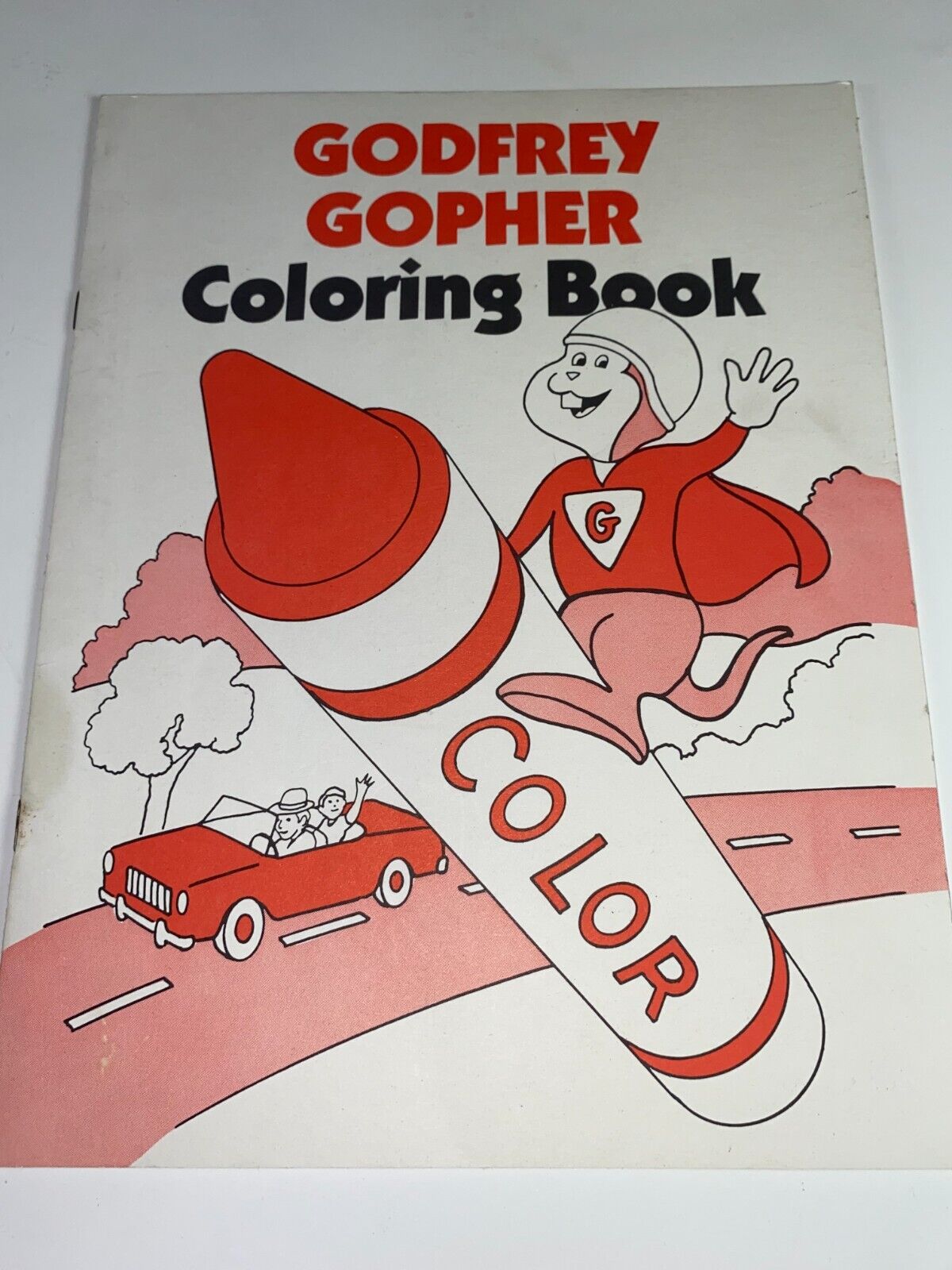 Godfrey gopher coloring book minnesota highway patrol premium giveaway