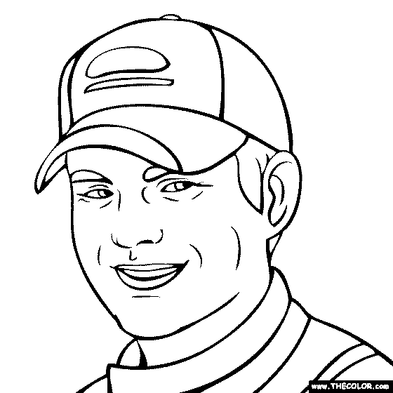 Jeff gordon coloring page jeff gordon coloring