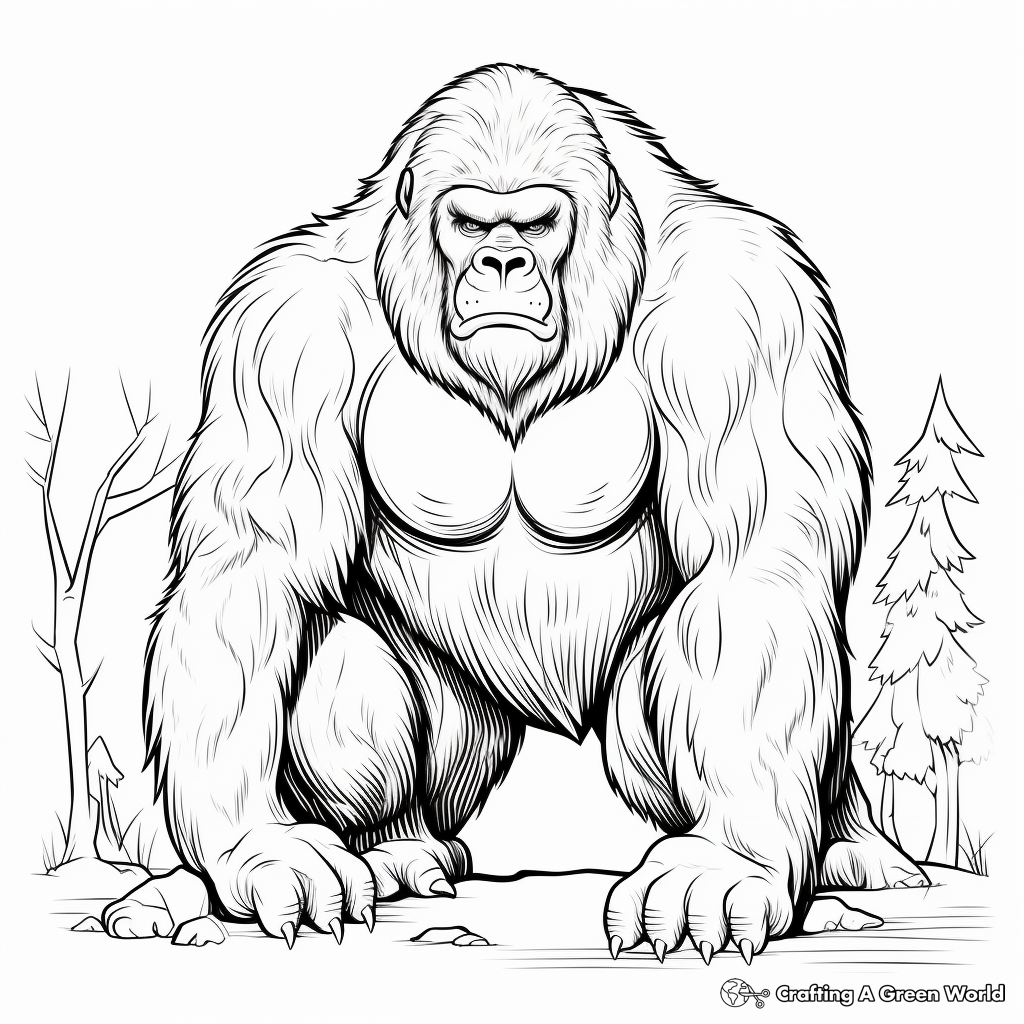 Ape coloring pages