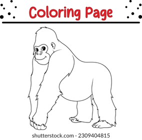 Gorilla coloring stock photos and pictures