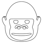 Gorillas coloring pages free coloring pages