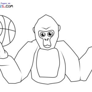 Gorilla tag coloring pages printable for free download