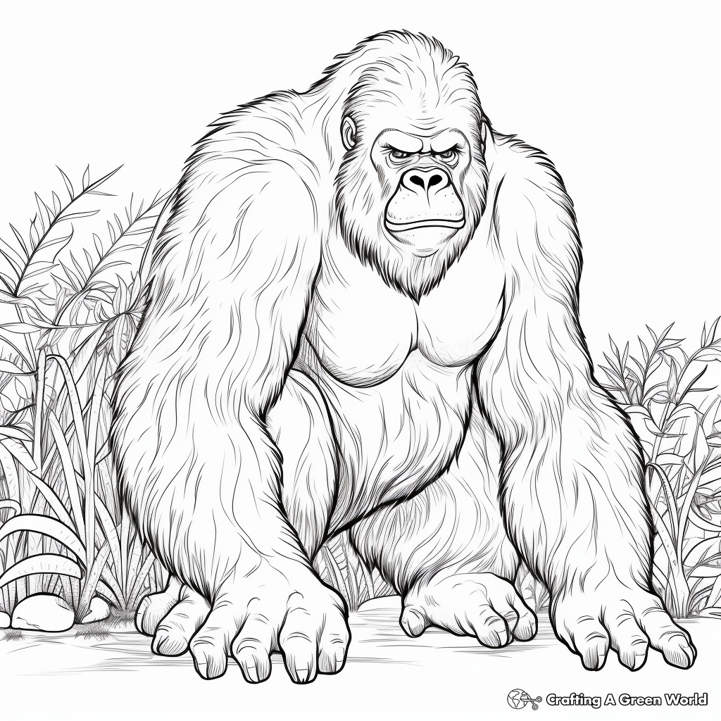 Ape coloring pages
