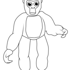 Gorilla tag coloring pages printable for free download