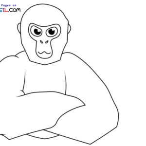 Gorilla tag coloring pages printable for free download