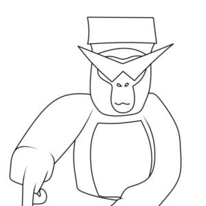 Gorilla tag coloring pages printable for free download