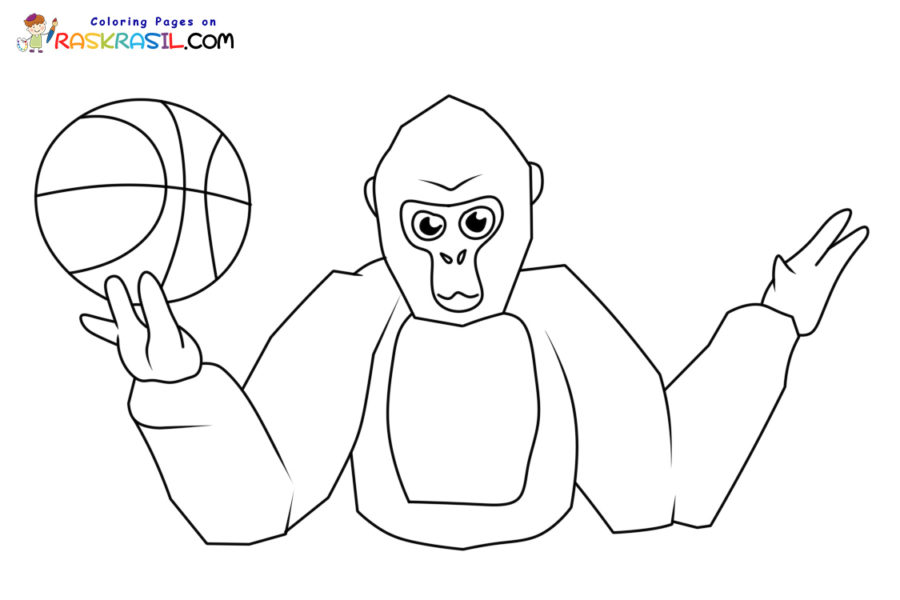 Gorilla tag coloring pages