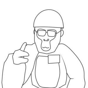 Gorilla tag coloring pages printable for free download