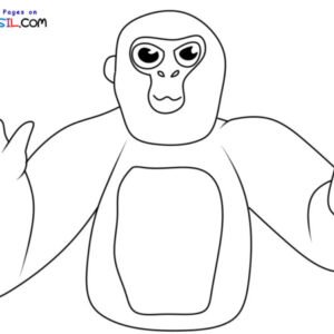 Gorilla tag coloring pages printable for free download