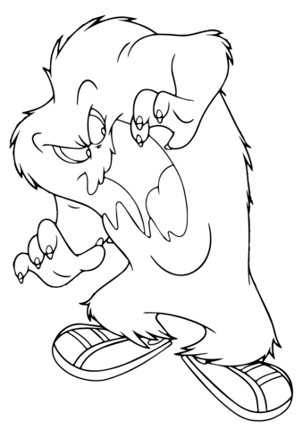 Gossamer coloring page cartoon coloring pages cartoon drawings coloring pages