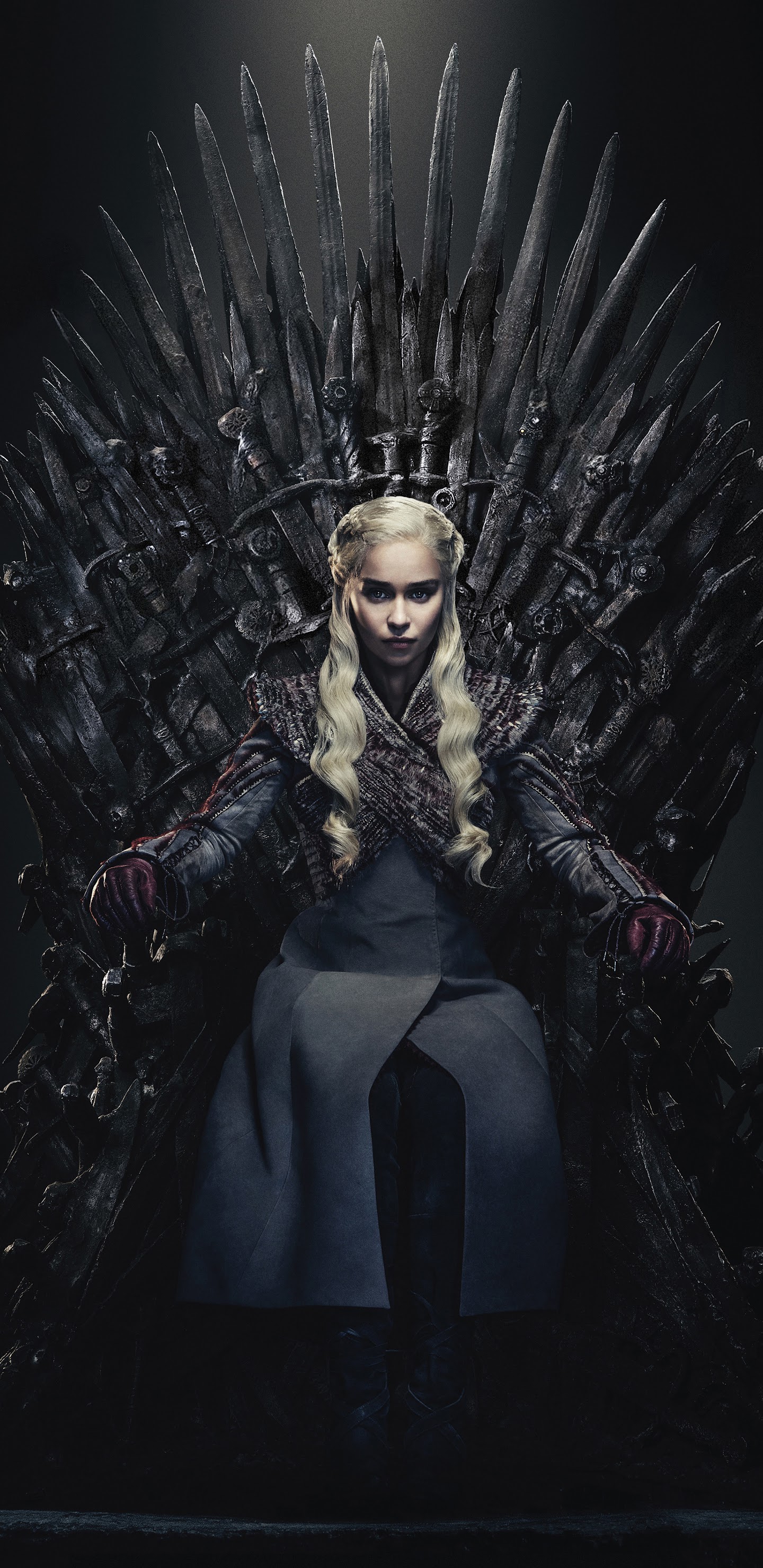 Daenerys targaryen game of thrones iron throne season k wallpaper