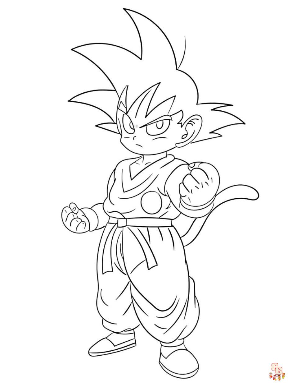 Dragon ball z coloring pages unleash your creativity