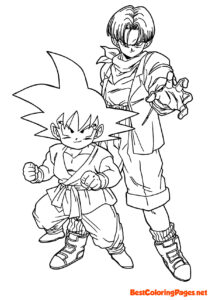 Dragon ball coloring pages