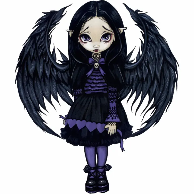 Goth angel uglystephan. Gothic Fairy. Рисунок ангела Готика мультяшный. Fairy goth Core.