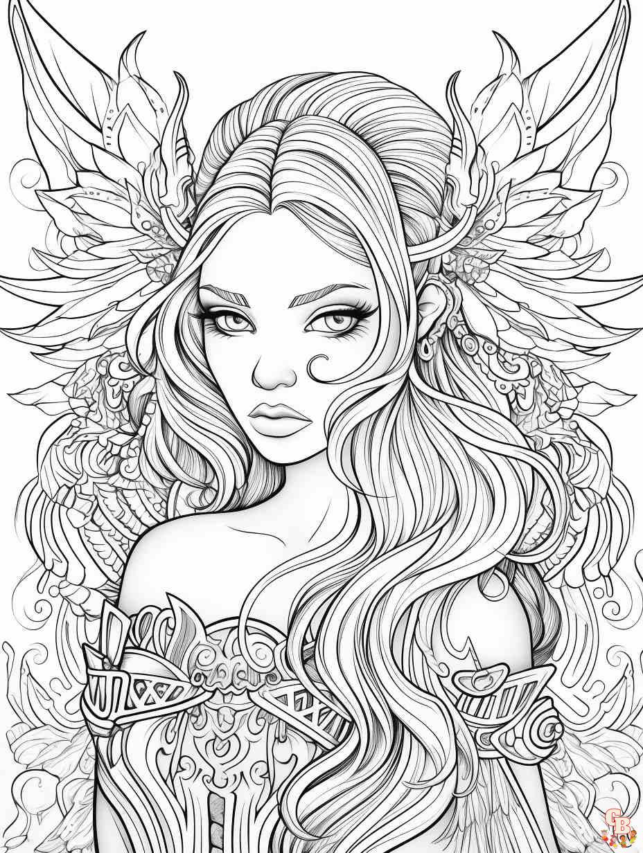 Printablegothic coloring pages free for kids and adults