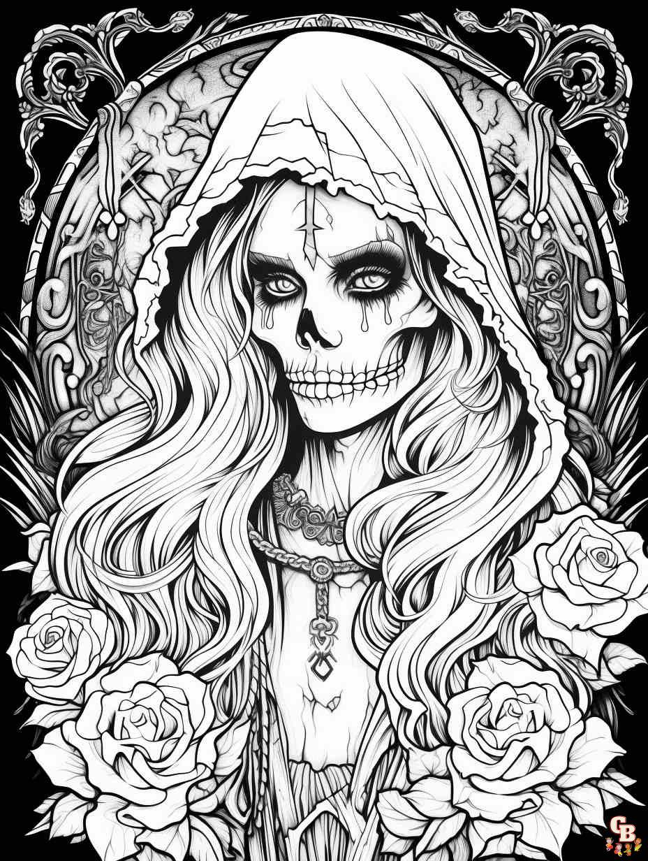 Printablegothic coloring pages free for kids and adults