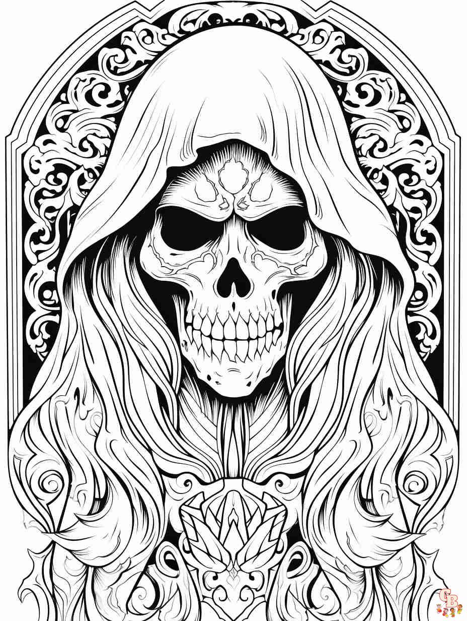 Printablegothic coloring pages free for kids and adults