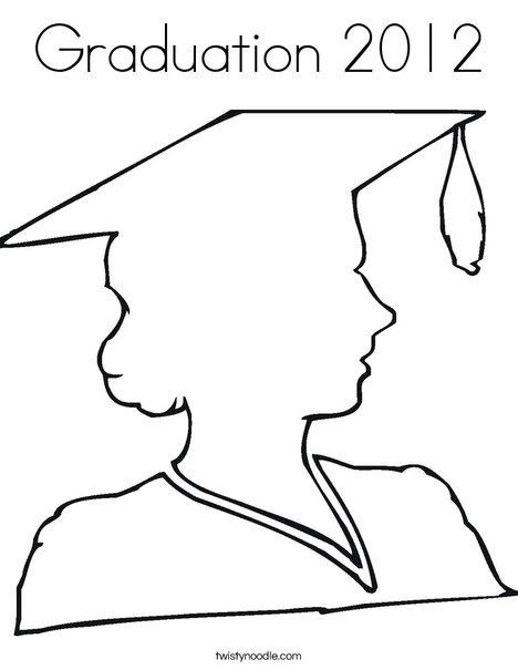 Graduation coloring page