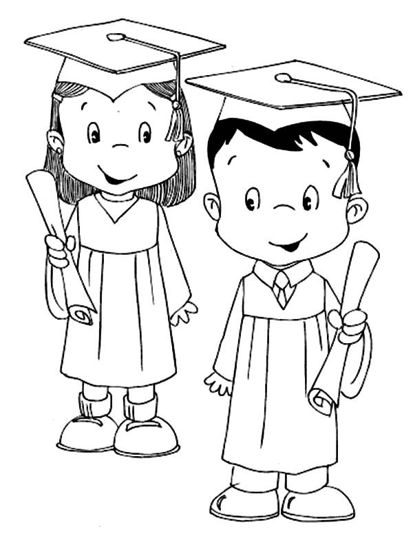 Image result for graduation line drawings free coloring pages kindergarten graduation coloring pages