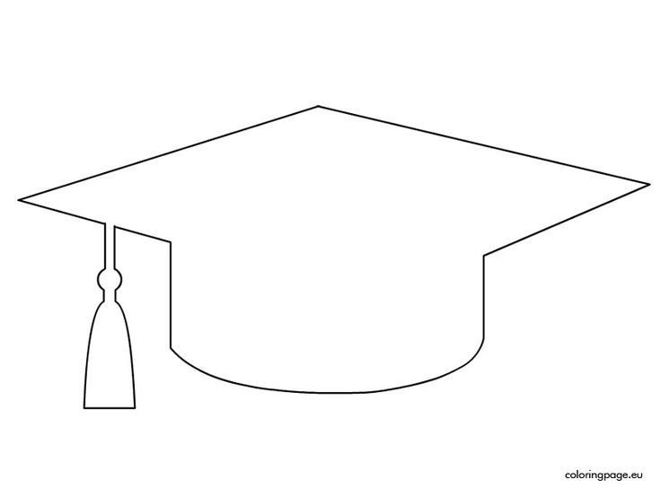 Graduation cap template coloring page graduation crafts graduation diy graduation hat