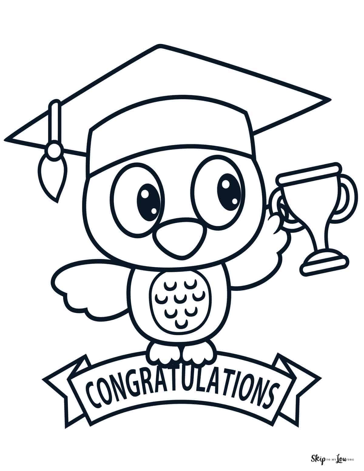 Graduation coloring pages skip to my lou