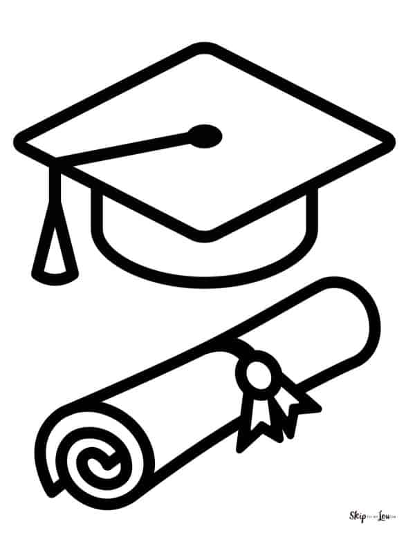 Graduation coloring pages skip to my lou