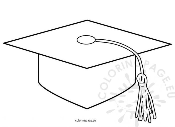 Printable graduation cap pattern coloring page graduation hat graduation cap images graduation cap