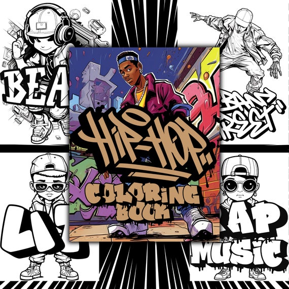 Hiphop graffiti coloring book graffiti coloring pages