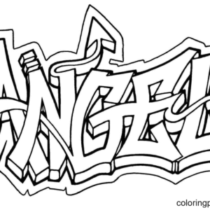 Graffiti coloring pages printable for free download