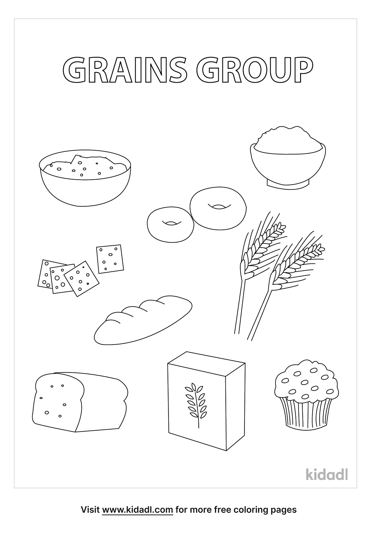 Free grain group coloring page coloring page printables