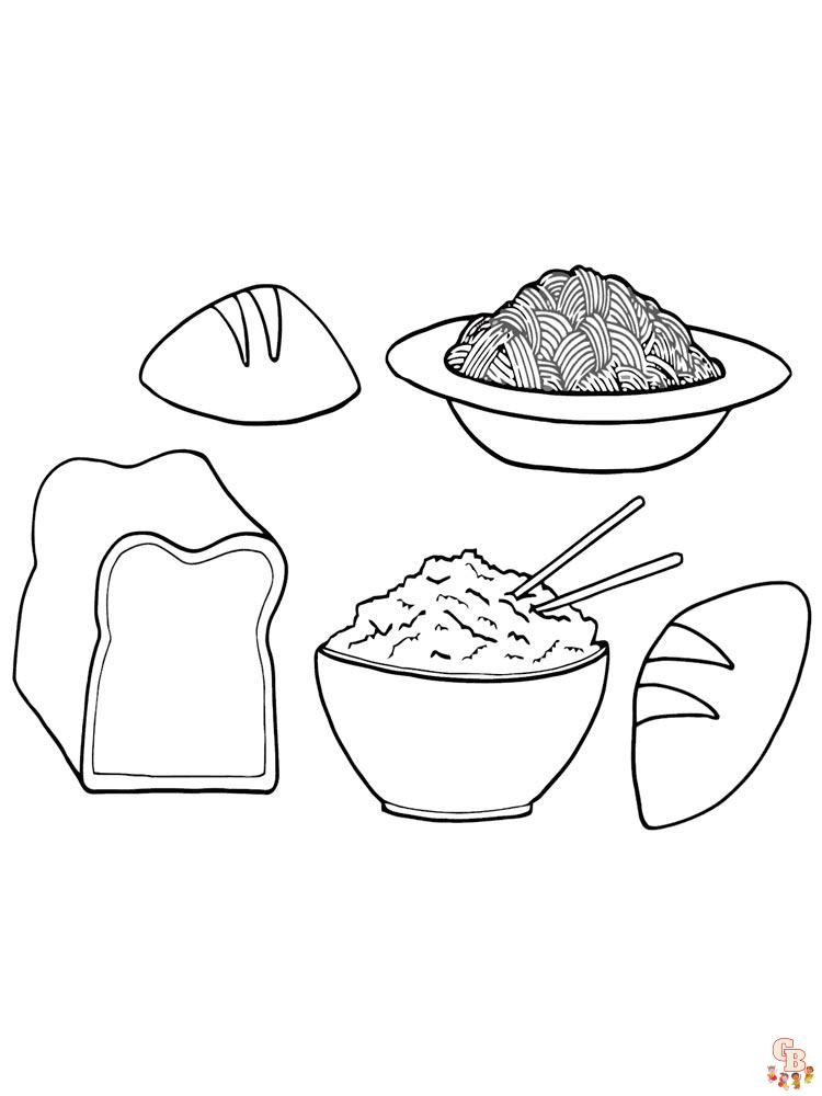 Food coloring pages printable free and easy to use for kids