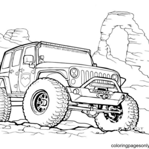 Jeep coloring pages printable for free download