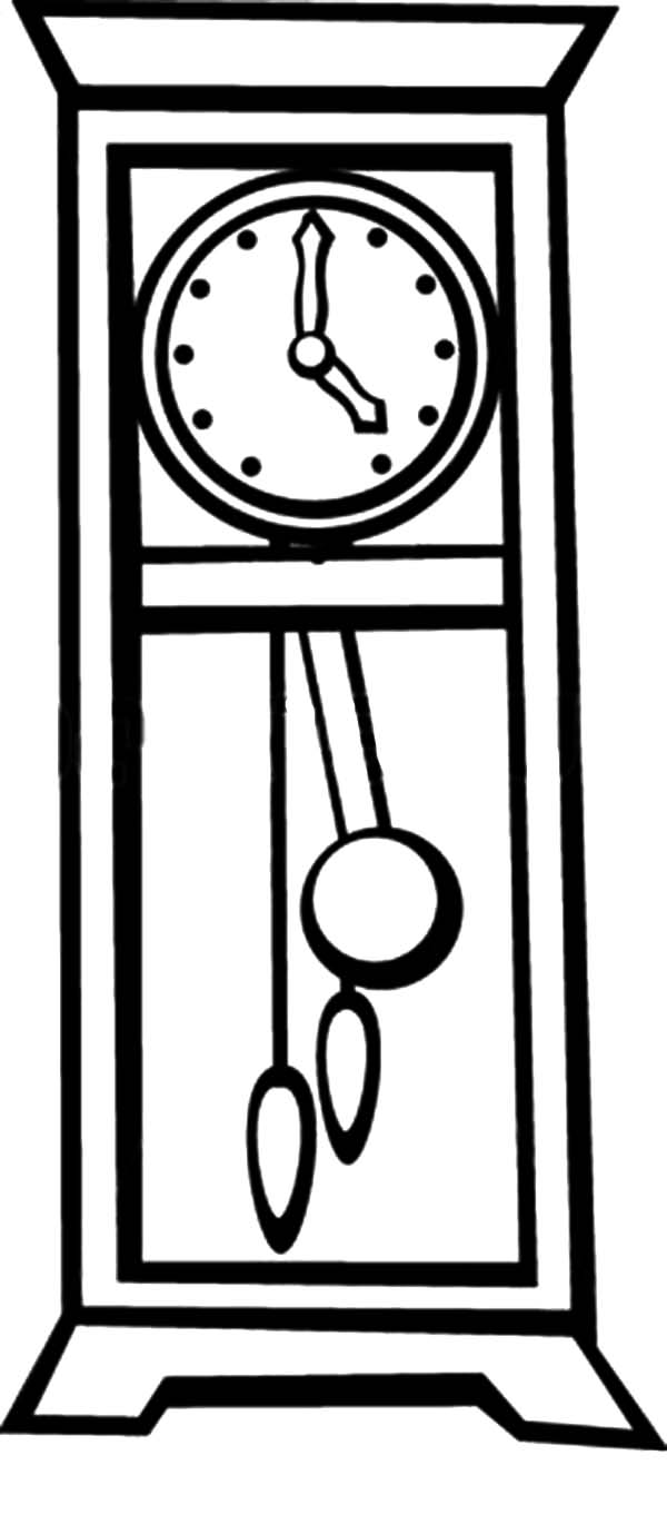 Grandfather pendulum clock coloring pages color luna clock pendulum clock grandfather clock