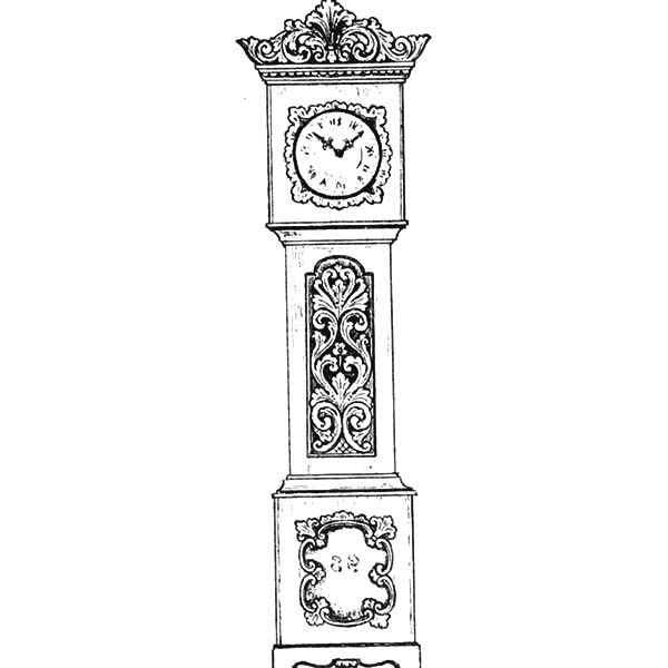 An antique grandfather clock coloring pages color luna antique grandfather clock grandfather clock clock