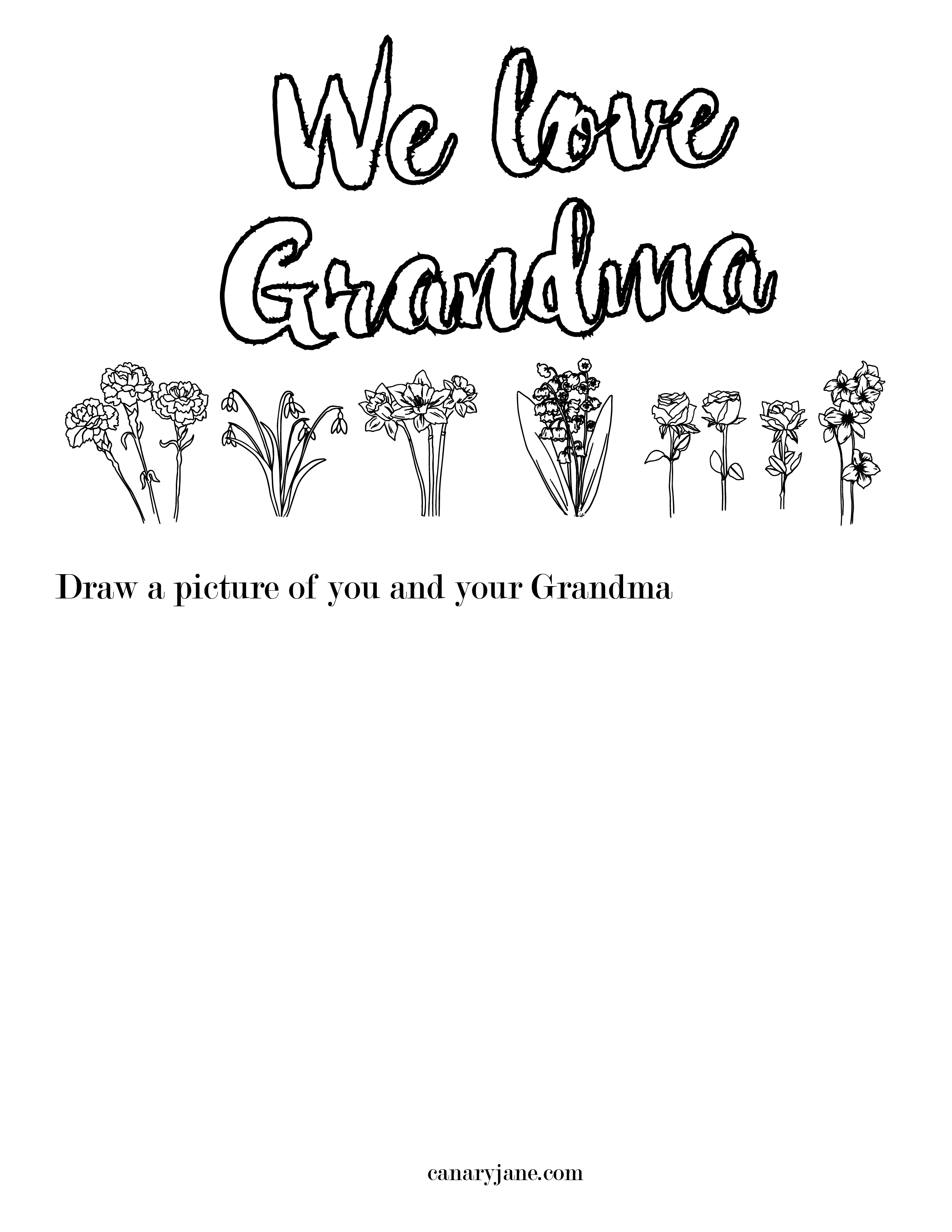 Free printable coloring pages for mothers day and grandma