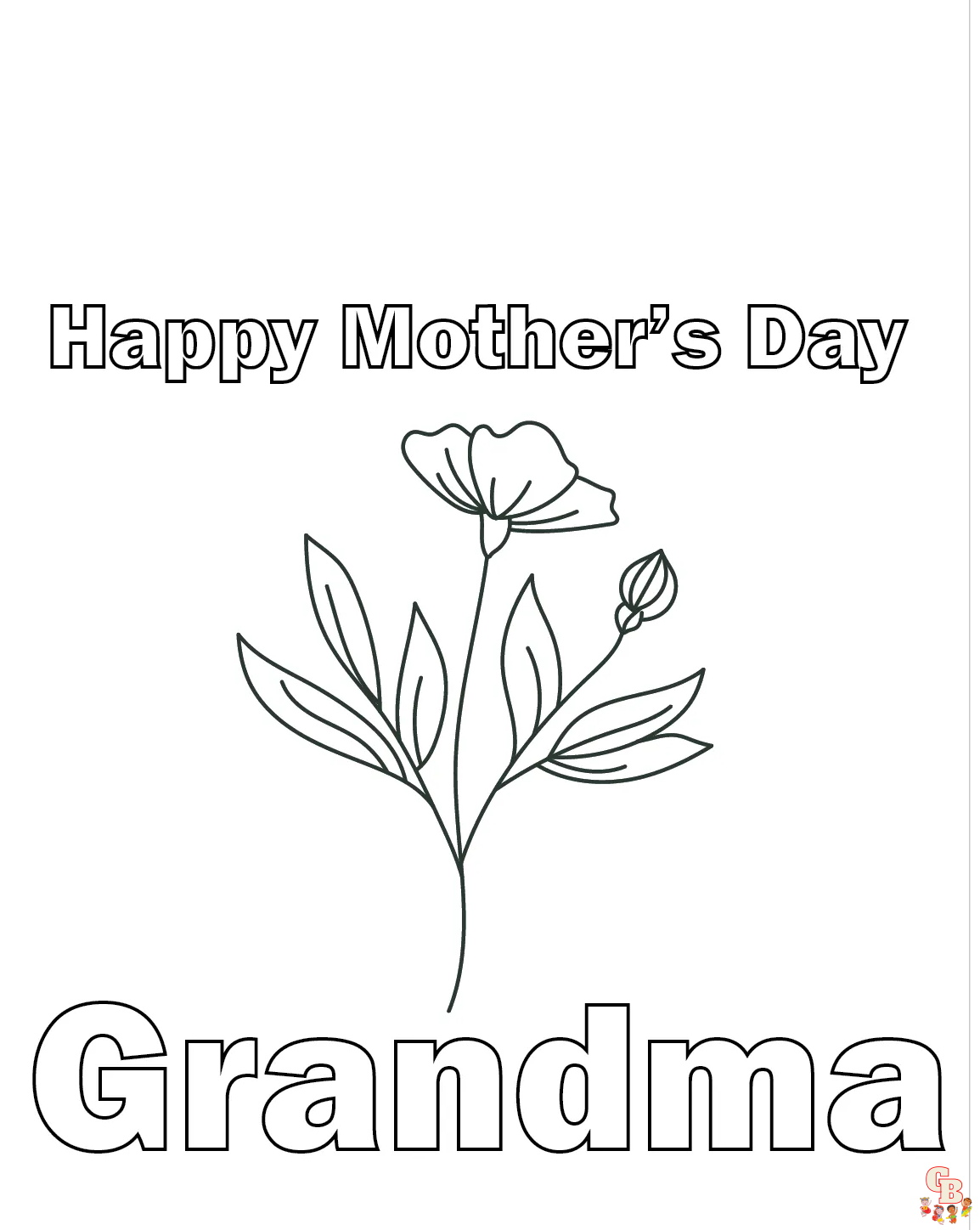 Free printable grandma coloring pages for kids