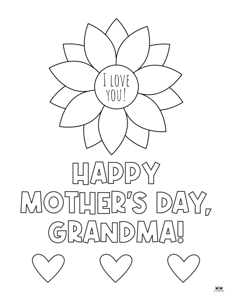 Mothers day coloring pages