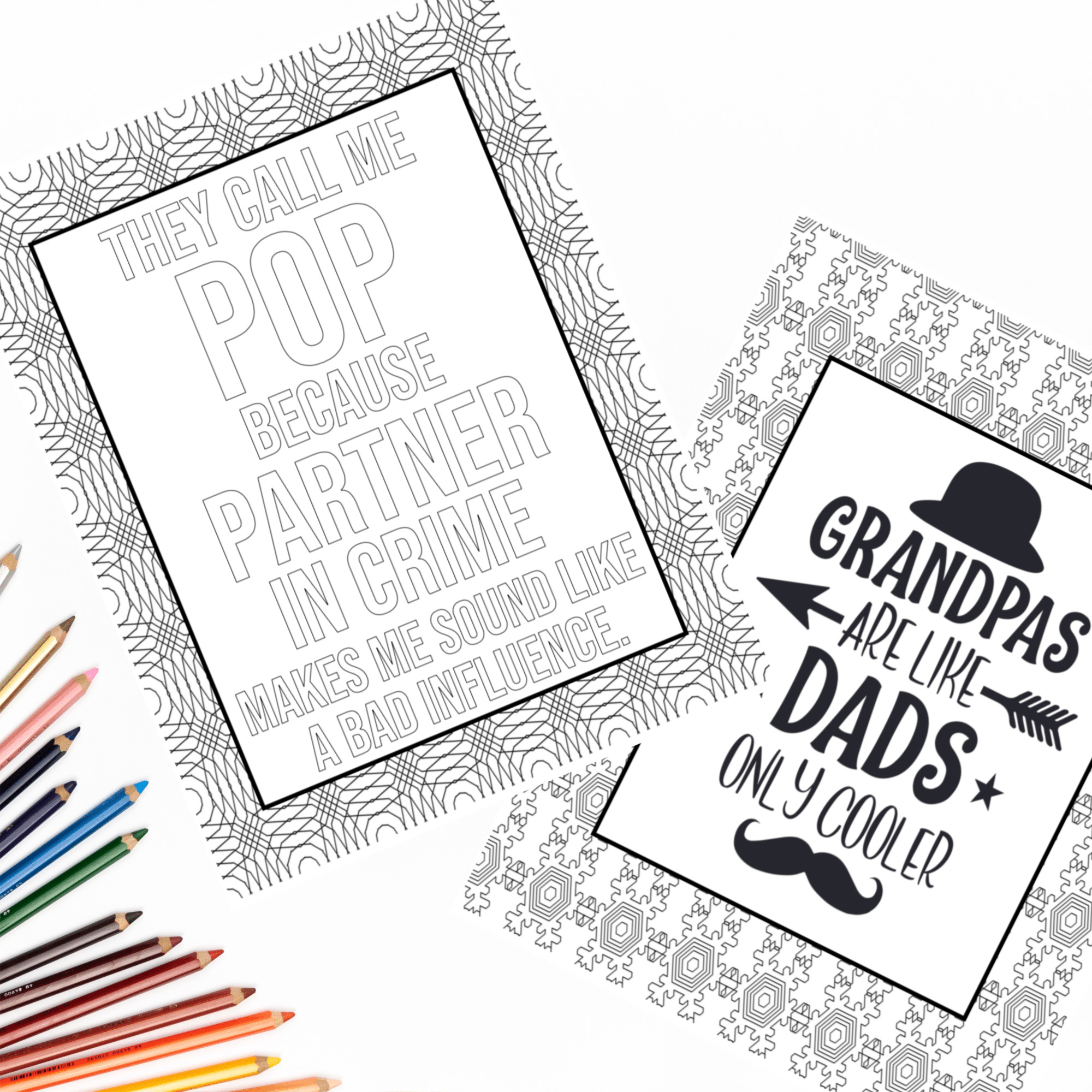 Adorable free printable fathers day coloring pages