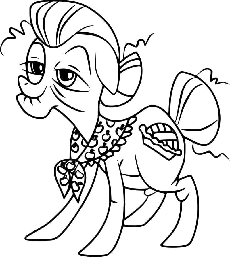 My little pony granny smith coloring page