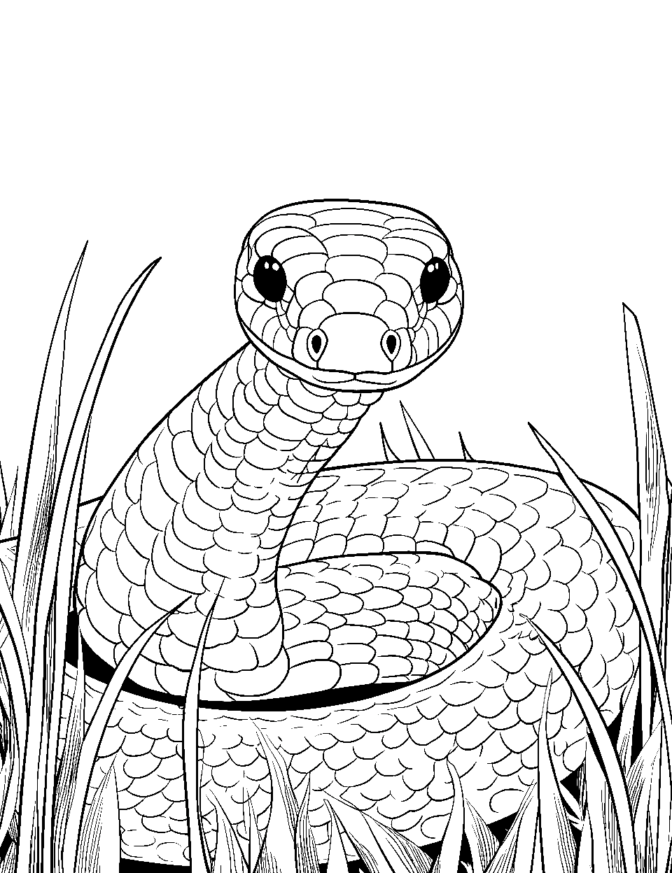 Snake coloring pages free printable sheets