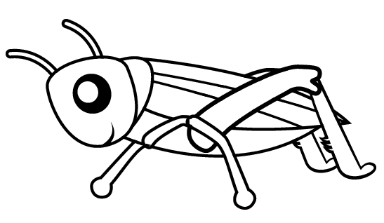 Pretty cute grasshopper coloring sheet for little kids coloring pages cartoon coloring pages grasshopper