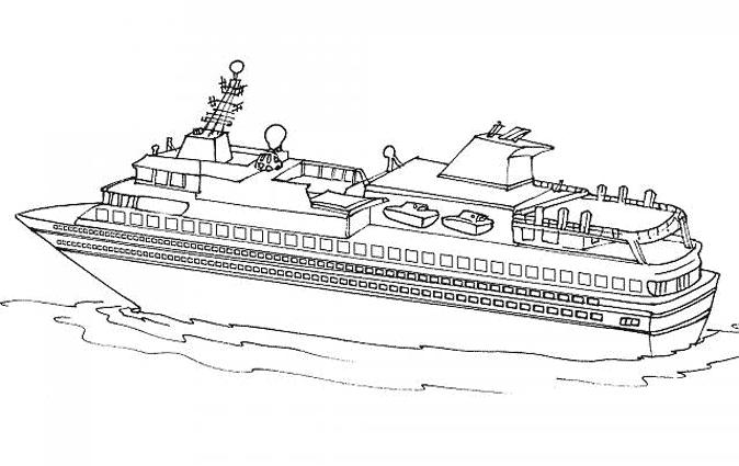 Coloring page boat ship transportation â printable coloring pages
