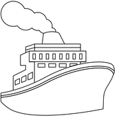 Ferry coloring page free printable coloring pages