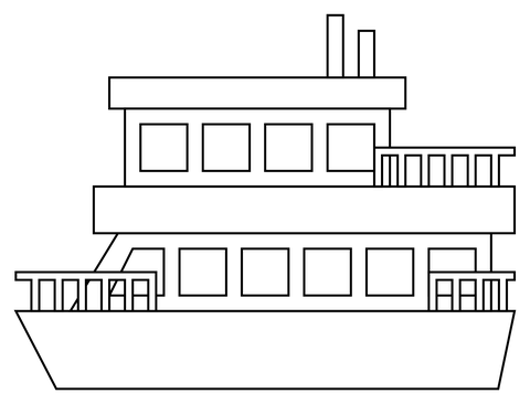 Ferry coloring page free printable coloring pages