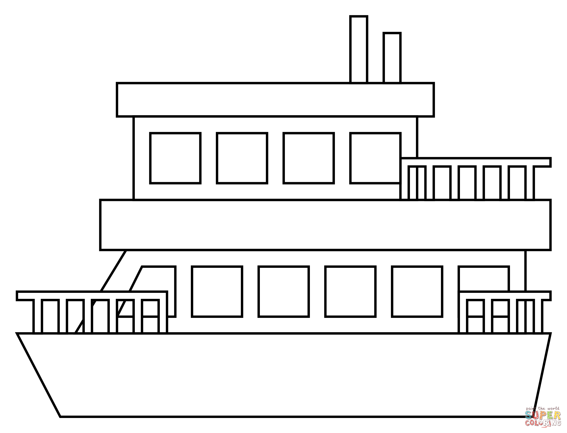 Ferry coloring page free printable coloring pages