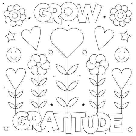 Gratitude coloring pages stock illustrations cliparts and royalty free gratitude coloring pages vectors